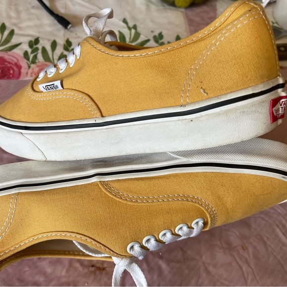 Vans authentic yellow sneakers canvas low top - Picture 7 of 10